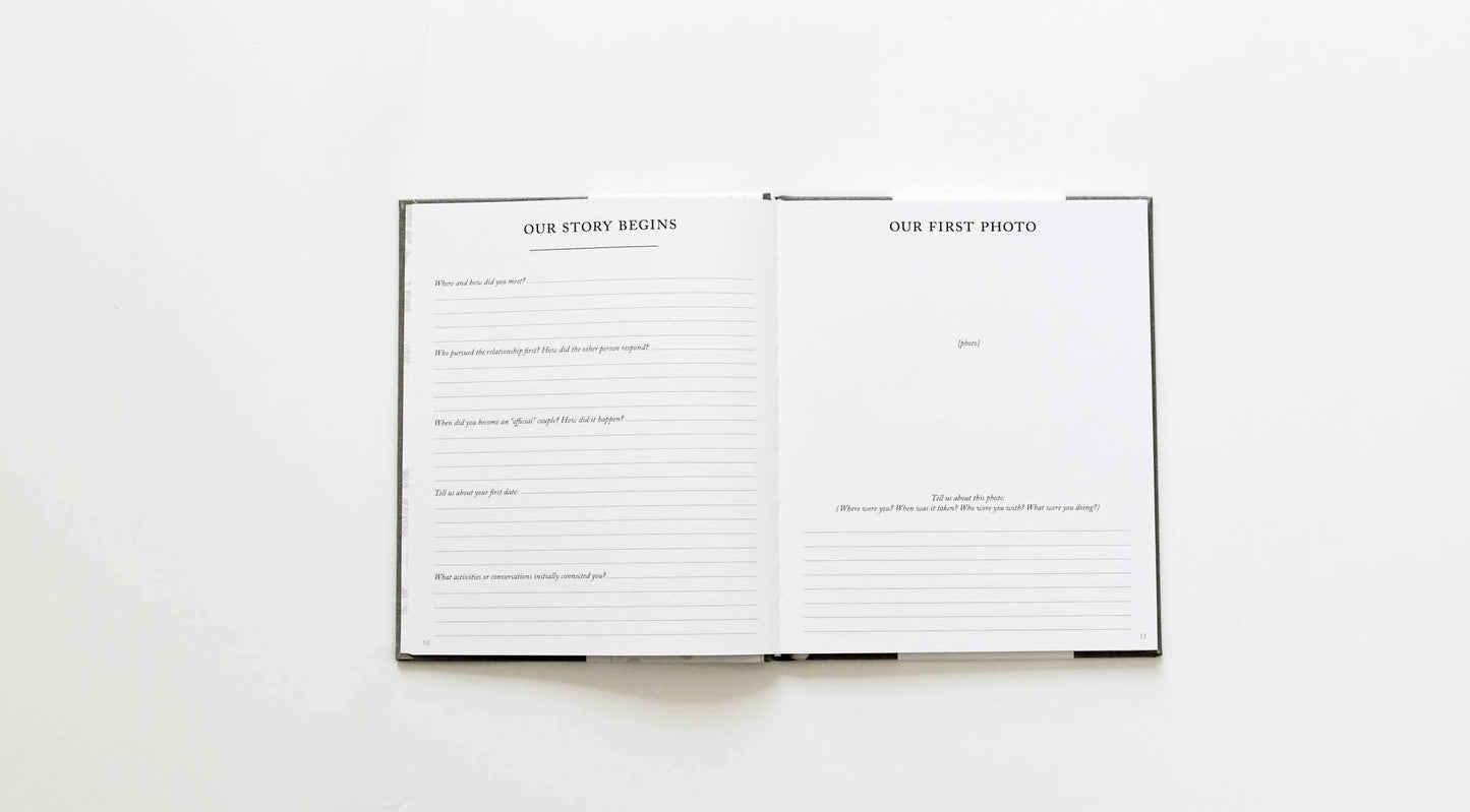 Engagement Journal | Gift for New Brides | Book for Couples: Ivory