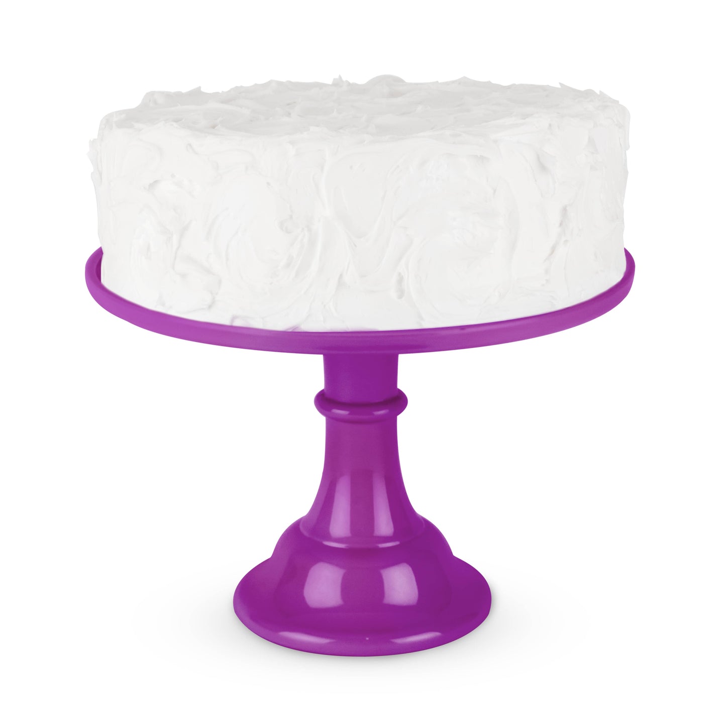 11.5" Collapsable Melamine Cake Stand - Fushia Purple