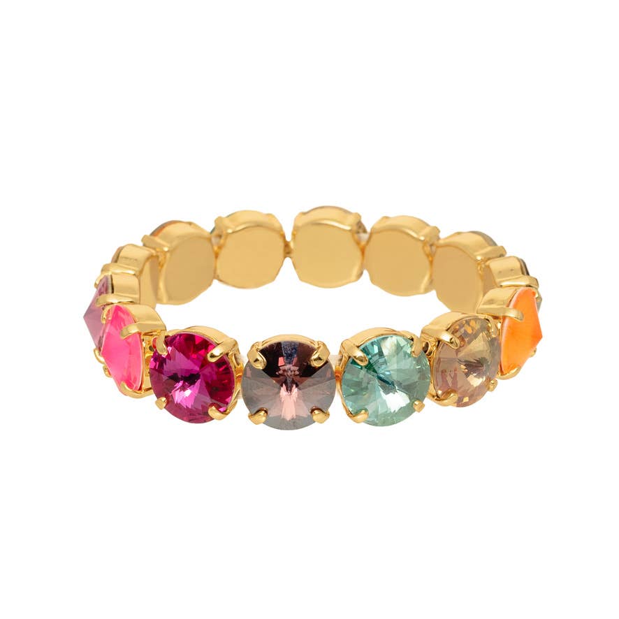 Croatia Stretch Bracelet in Mixes: Candy Crush / Medium