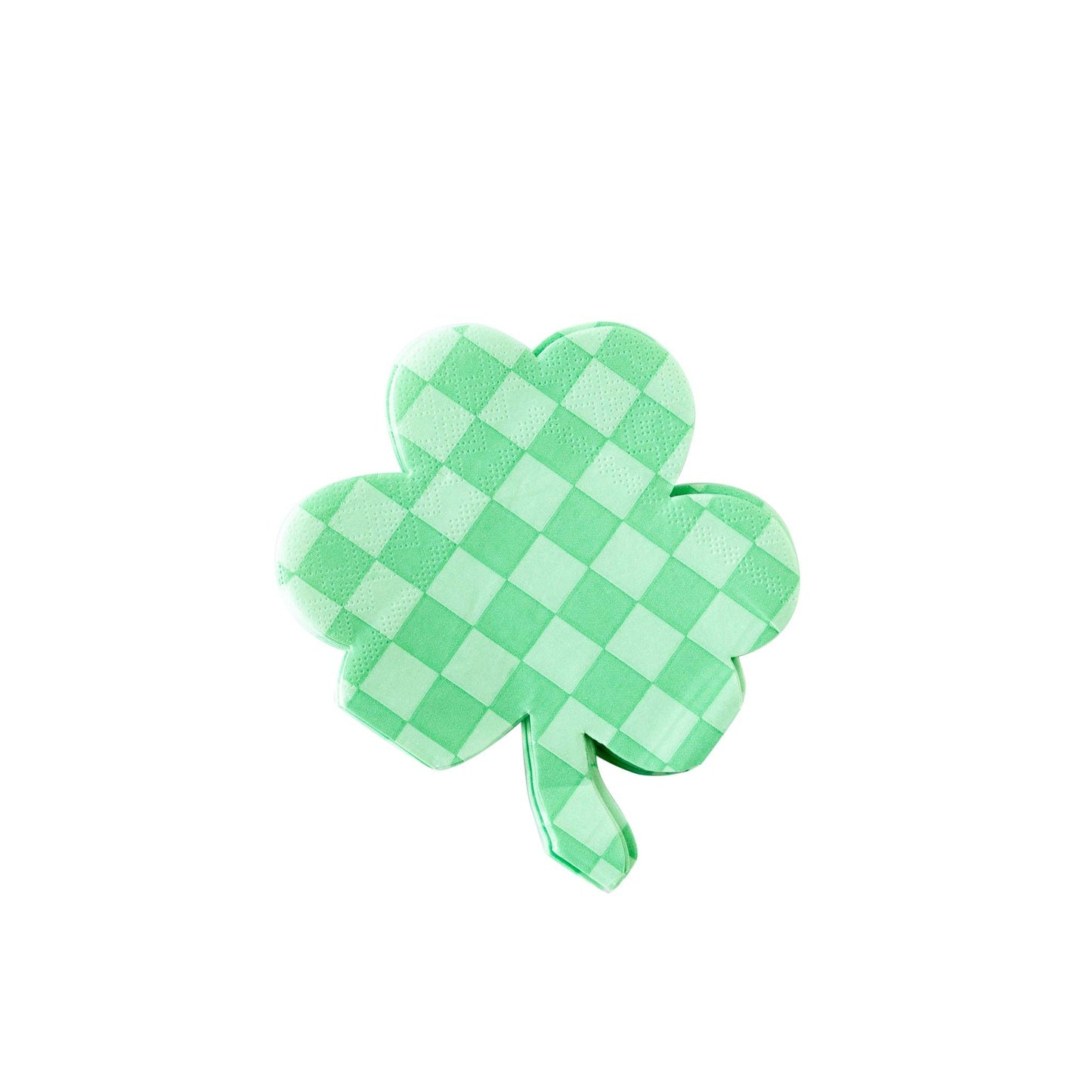 Checkered Shamrock Napkin 24ct