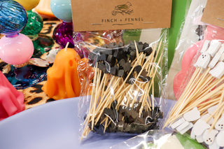 Halloween Food Picks, Sets of 50: Pumpkins, Bats or Ghosts