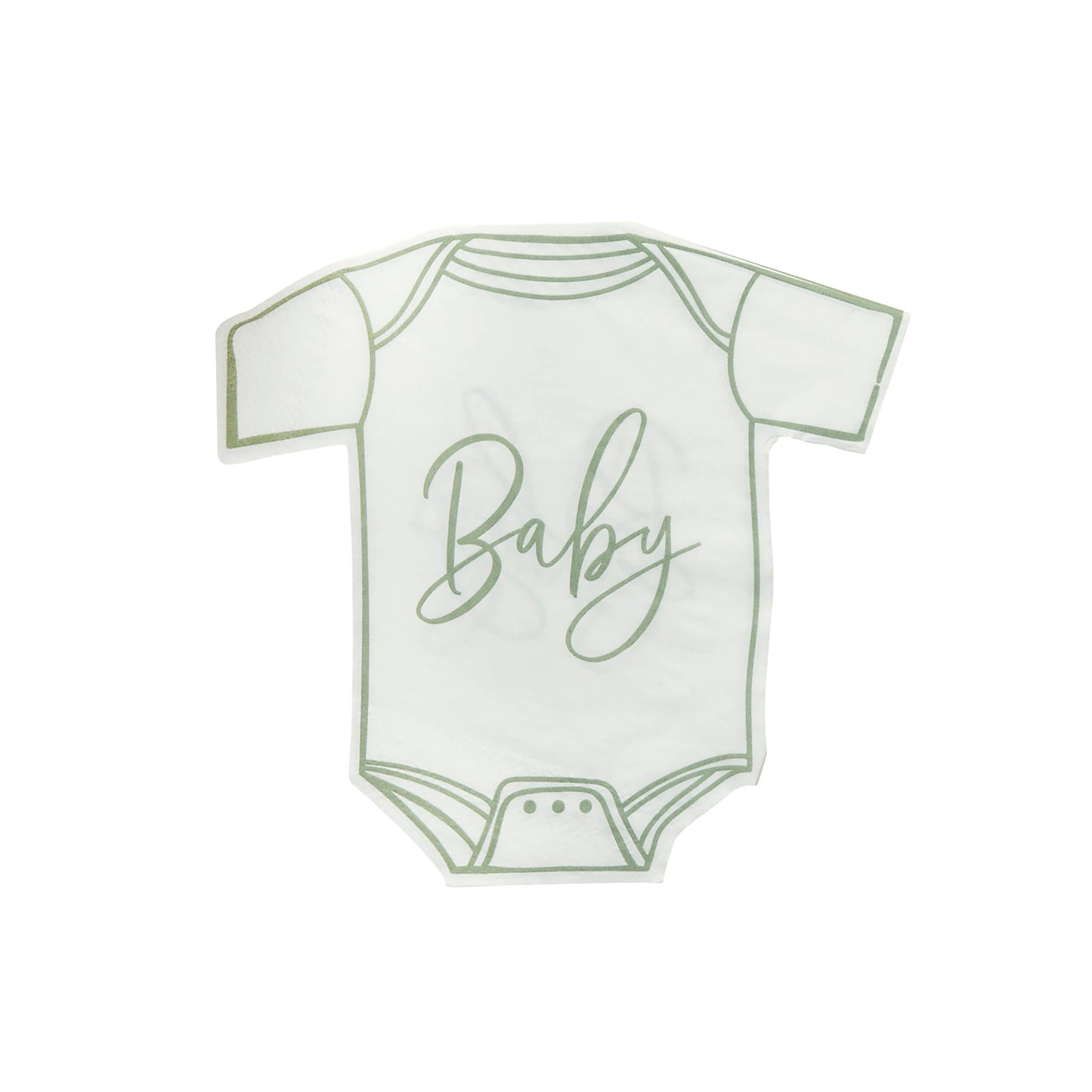 Sage Baby Onsie Napkins 16ct