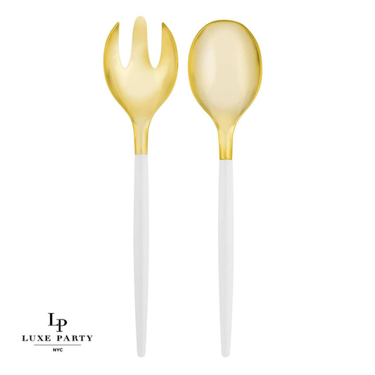 White & Gold Serving Set