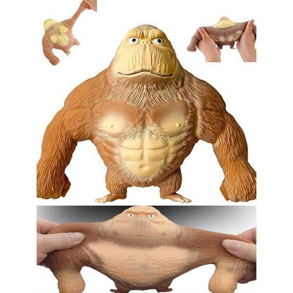 Stretchy Glue-Sand Filled Rubber Gorilla: MIX COLOR / ONE(12)