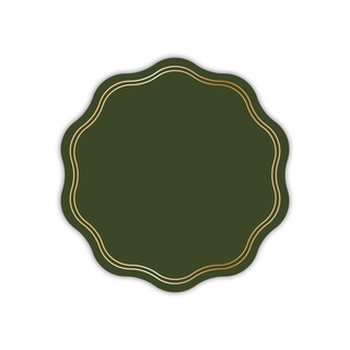 10.5" Scallop Dinner Plates: Merlot