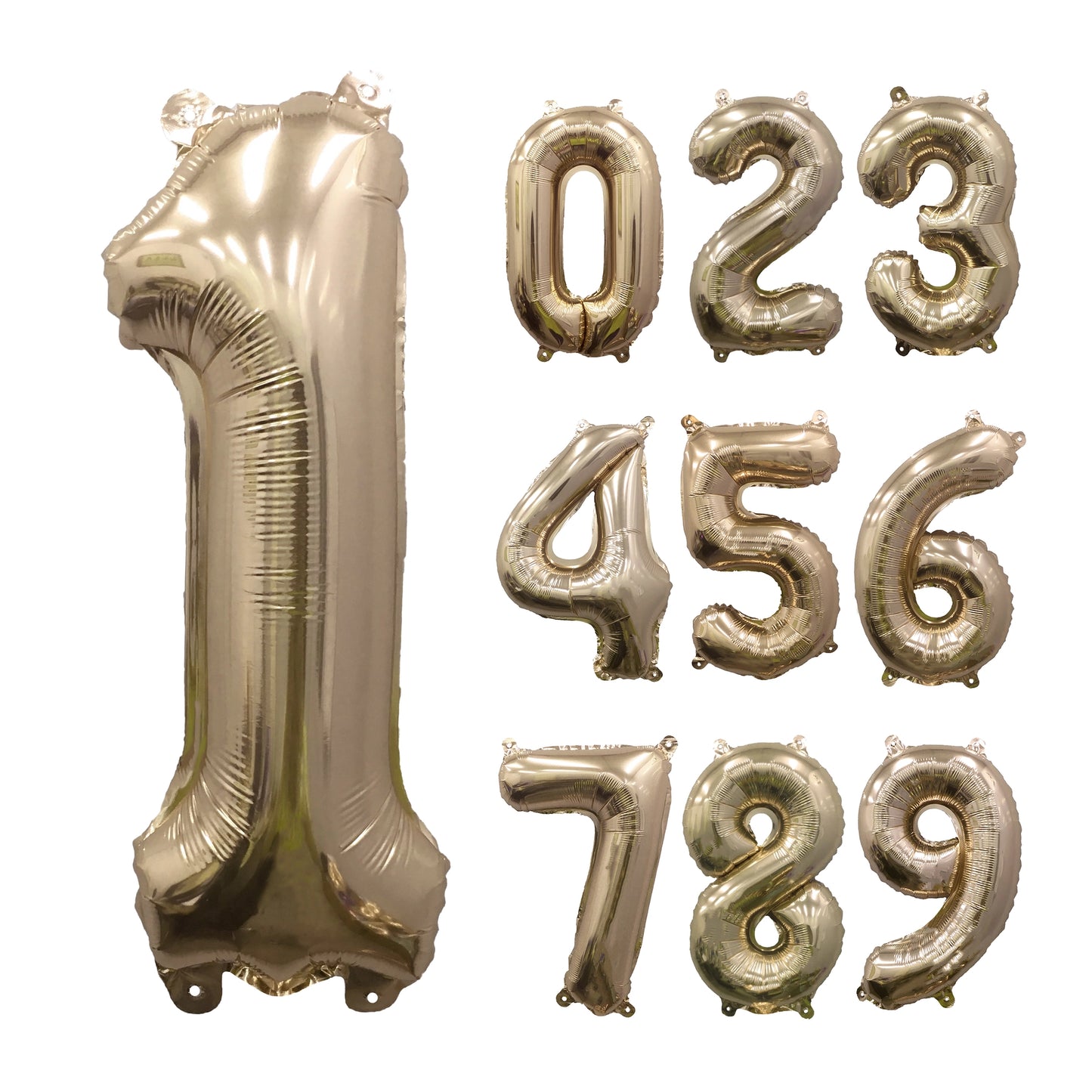 GOLD NUMBER BALLOON 32"