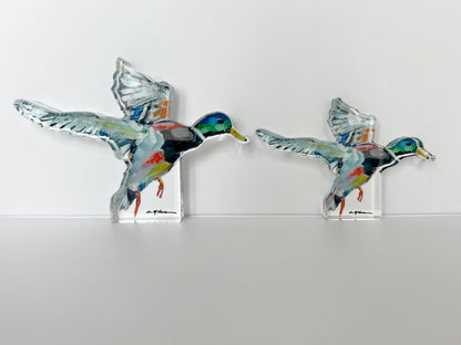 "Take Flight" Mallard Acrylic Small Block