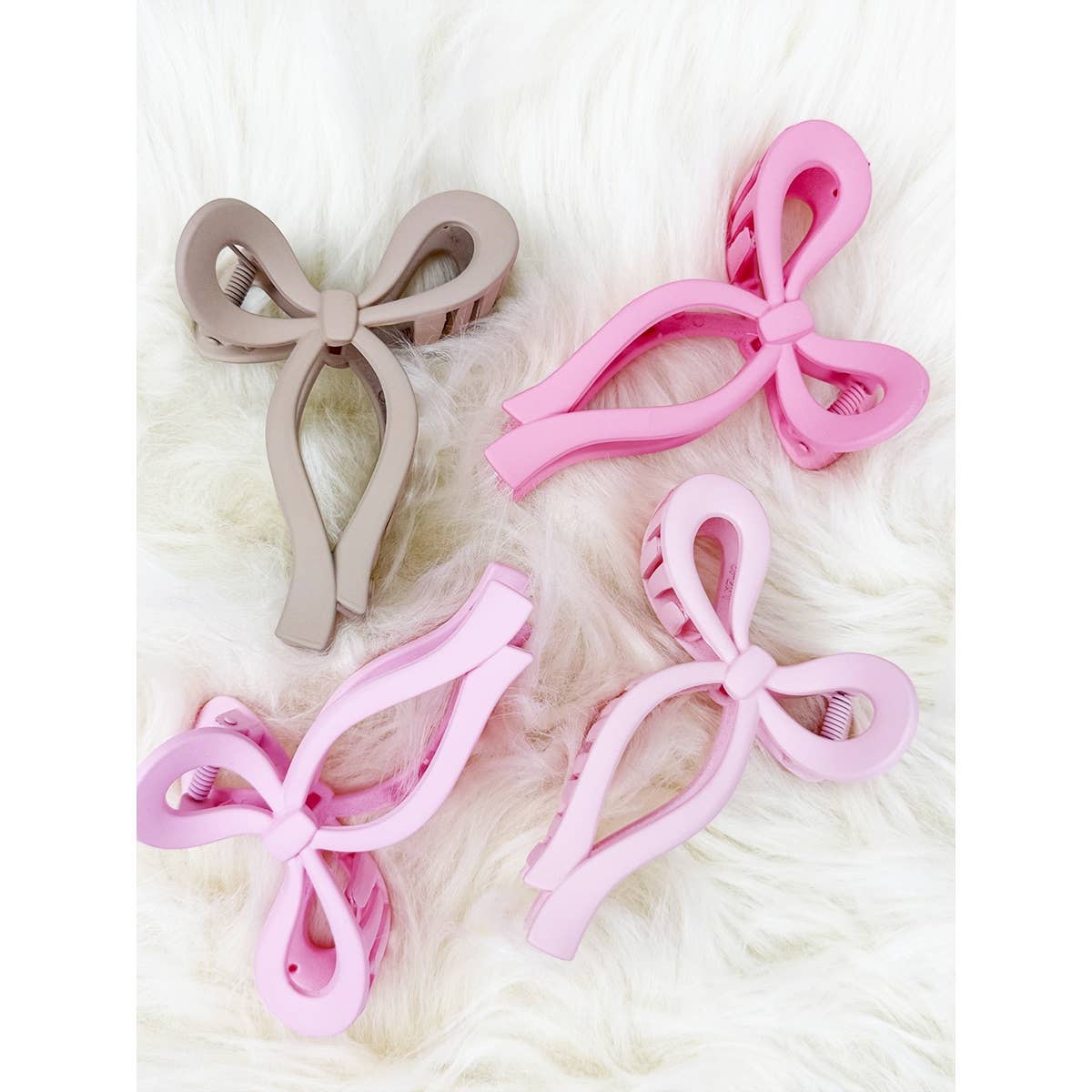Assorted Pinks Bow Clip