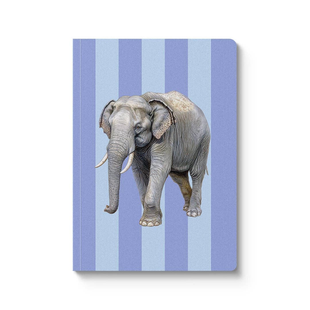 Striped Elephant Paperback Notebook (A5)