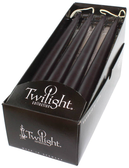 Black Danish Taper Candle 10"