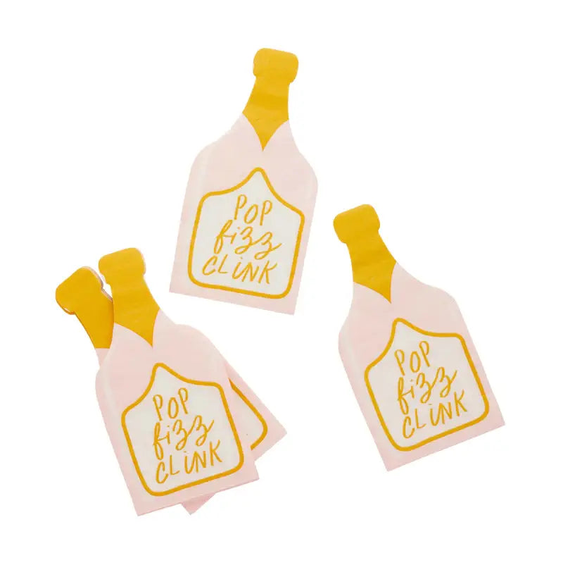 Champagne Bottle Napkin 20 Pack