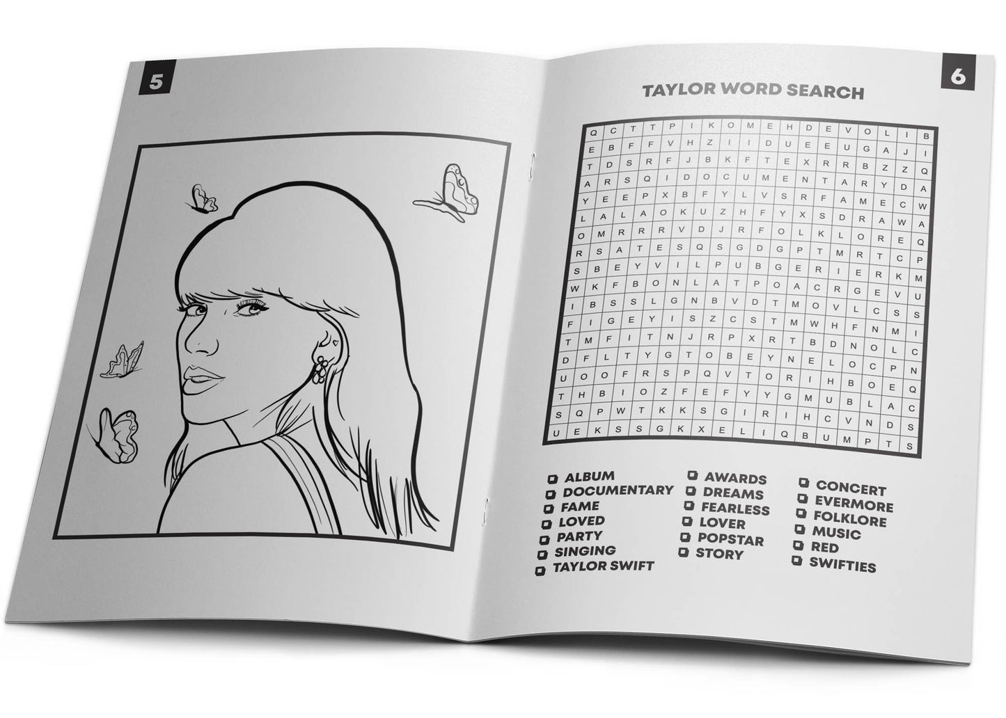 Taylor Swift Activity Coloring Book