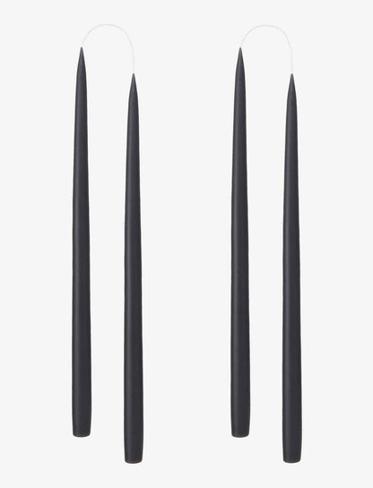 Black Danish Taper Candle 10"