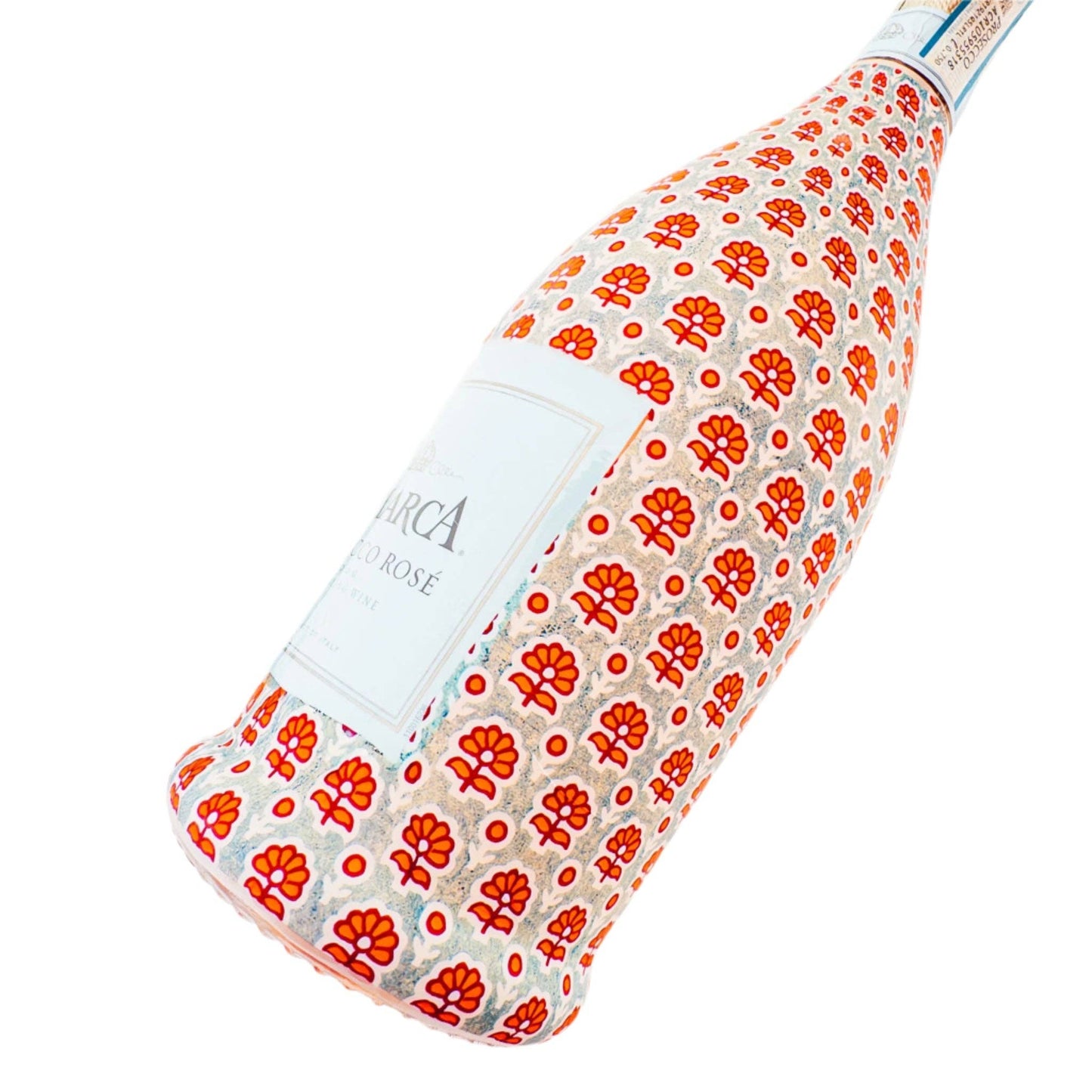 Beau Bottles Indian Blockprint Blue Flower - Prosecco Collection
