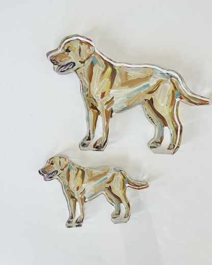 Yellows Lab Acrylic Small Shelfie