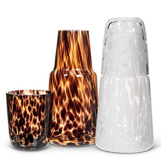 Tortoise Shell Bedside Carafe & Cup-24oz Amber