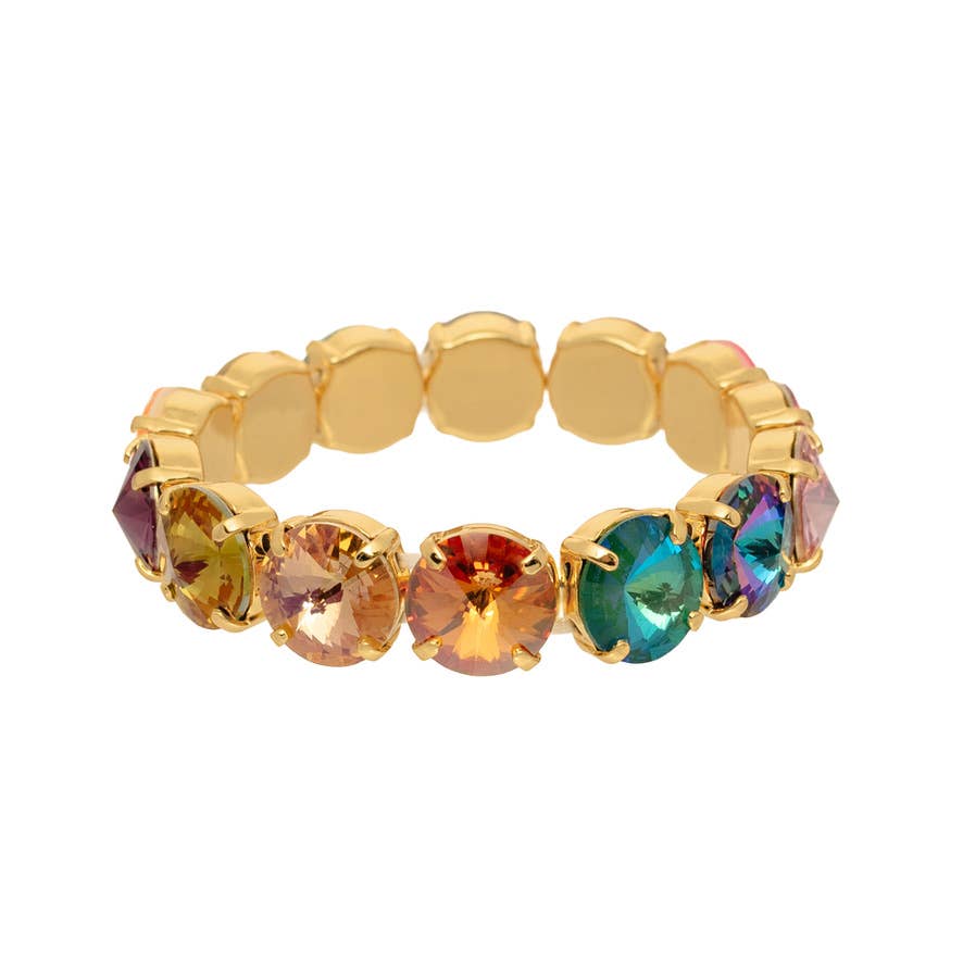 Croatia Stretch Bracelet in Mixes: Candy Crush / Medium