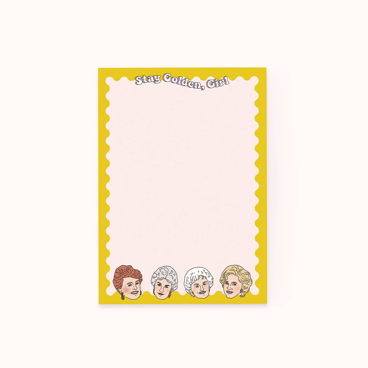 Stay Golden Girl Notepad