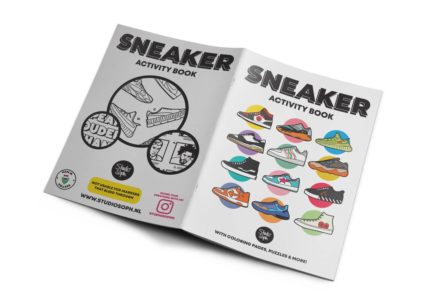 Sneaker Activity Coloring Book