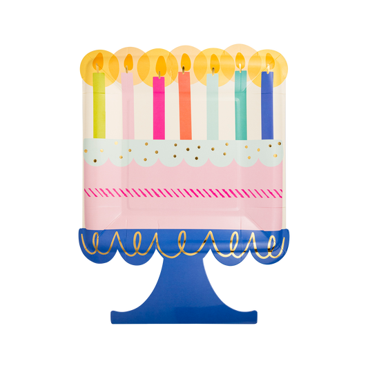 Birthday Cake Plates 12ct