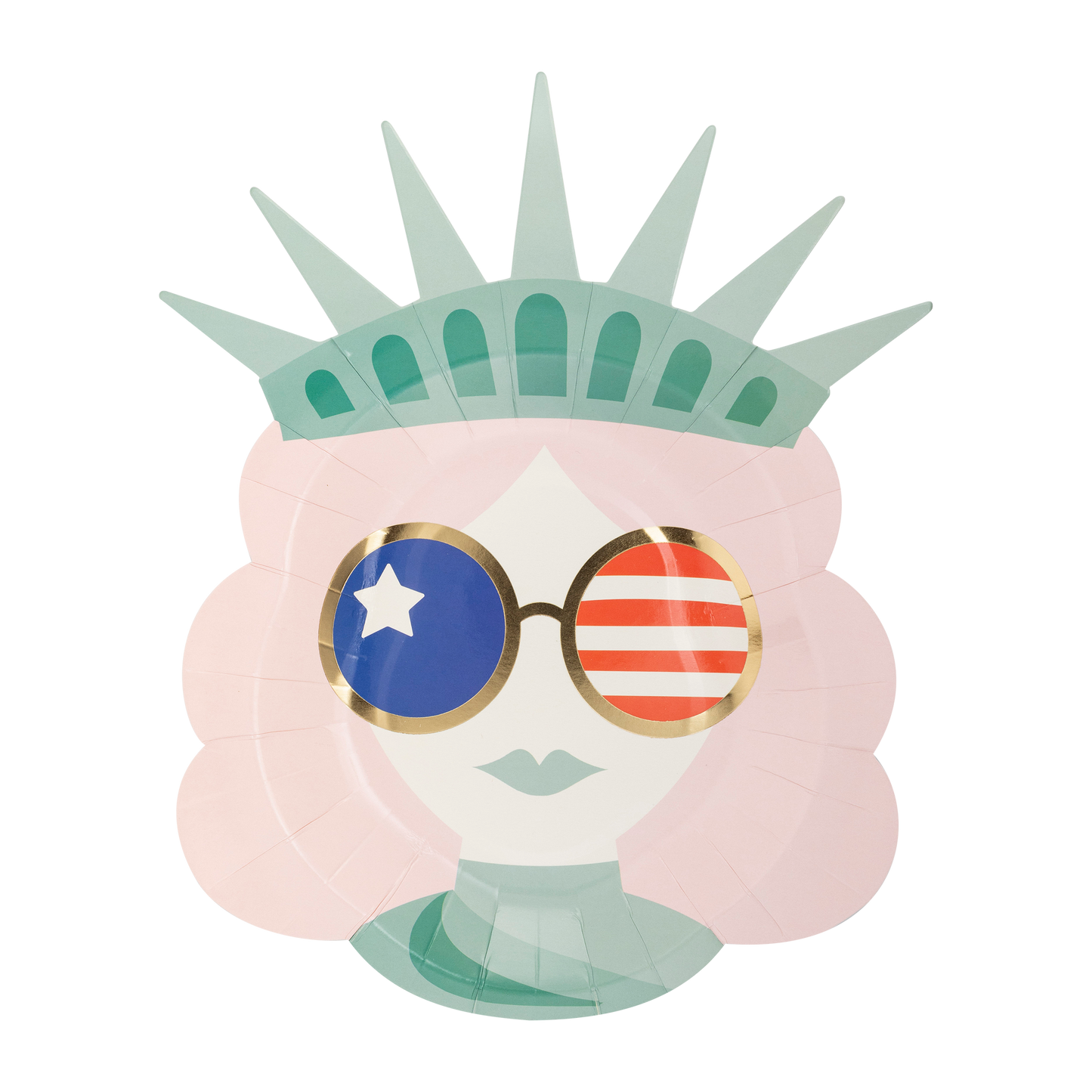 Lady Liberty Sunnies Paper Plate 8ct