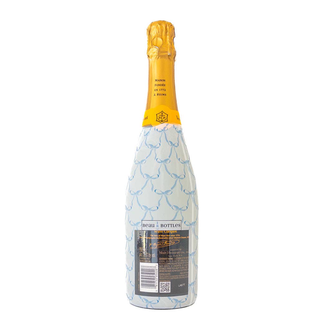Beau Bottles Grandmillenial Blue Bows - Champagne Collection