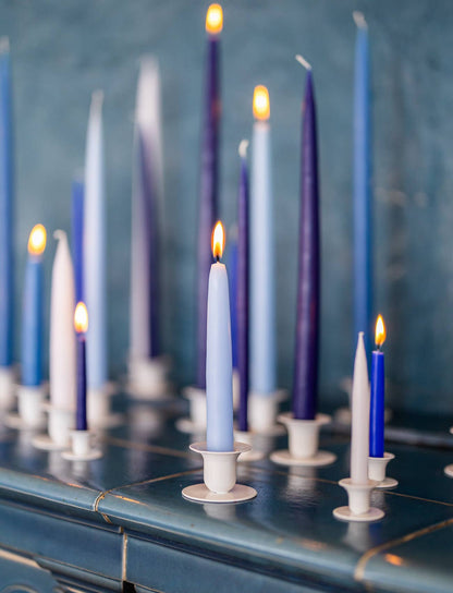 Light Blue Danish Taper Candle 8", 12", 14"