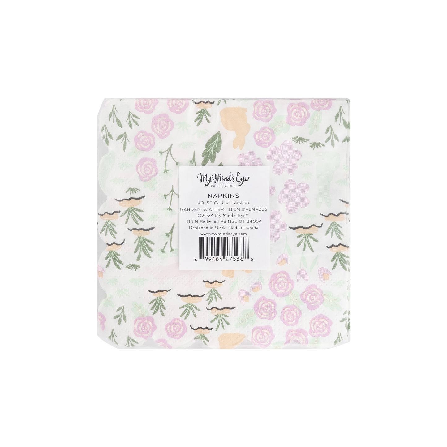 Garden Scatter Paper Cocktail Napkin 24ct