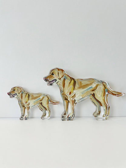 Yellows Lab Acrylic Small Shelfie