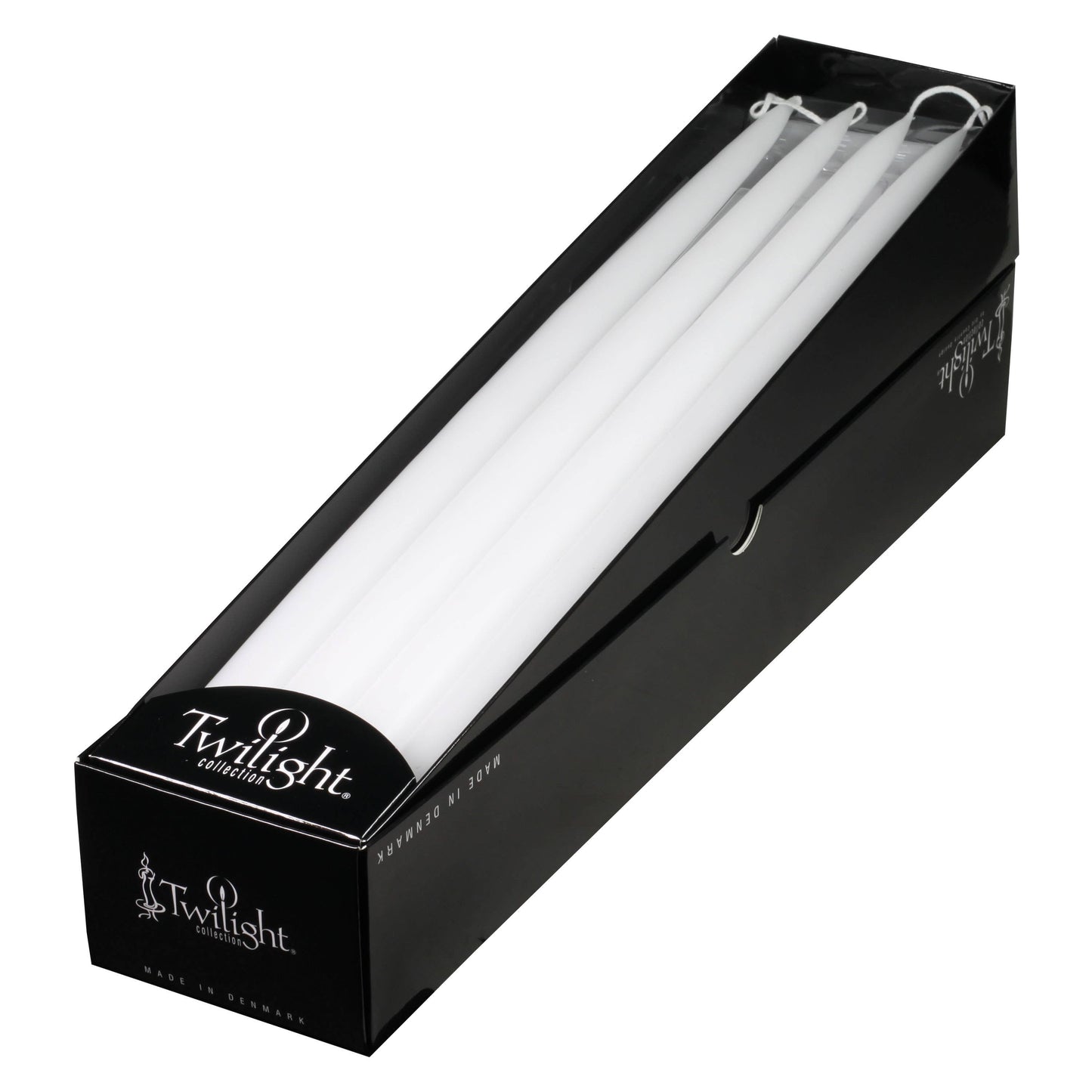 18 Inch White Danish Taper Candle
