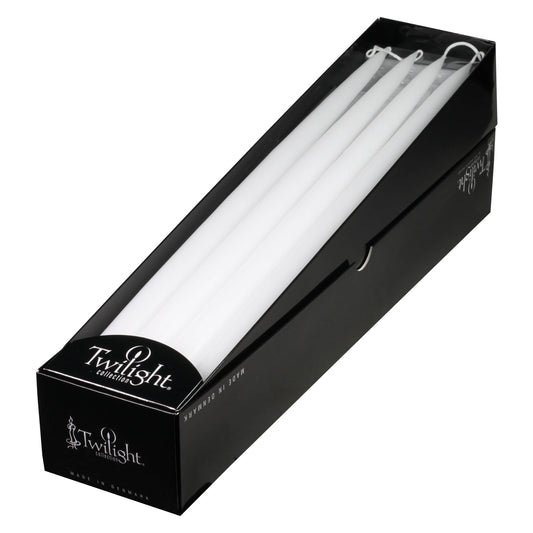 18 Inch White Danish Taper Candle