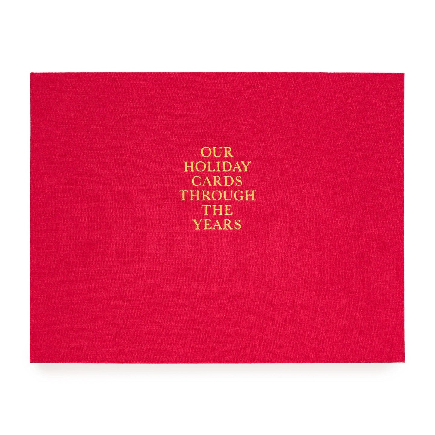 Red Holiday Card Keepsake Book