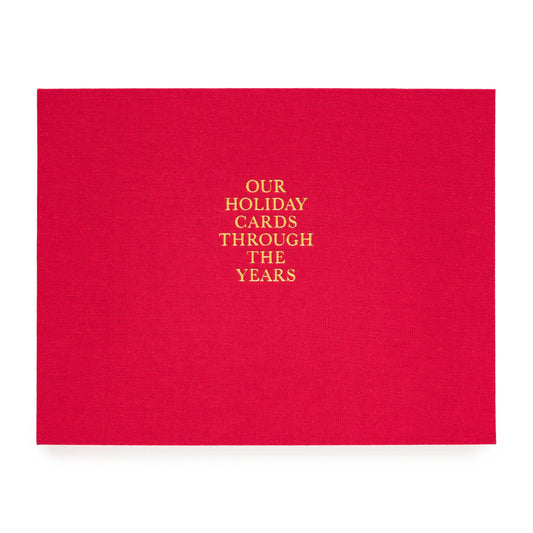 Red Holiday Card Keepsake Book