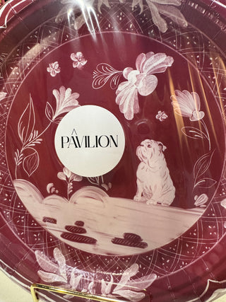 Pavillion Paper Maroon Bulldog Dinner Collegiate Paper Plates - 8 pack