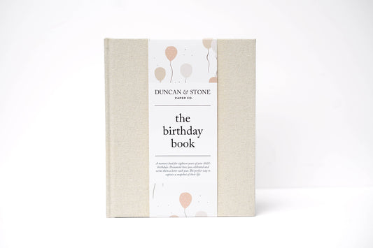 Birthday Memory Book – Birthday Book w/Gold