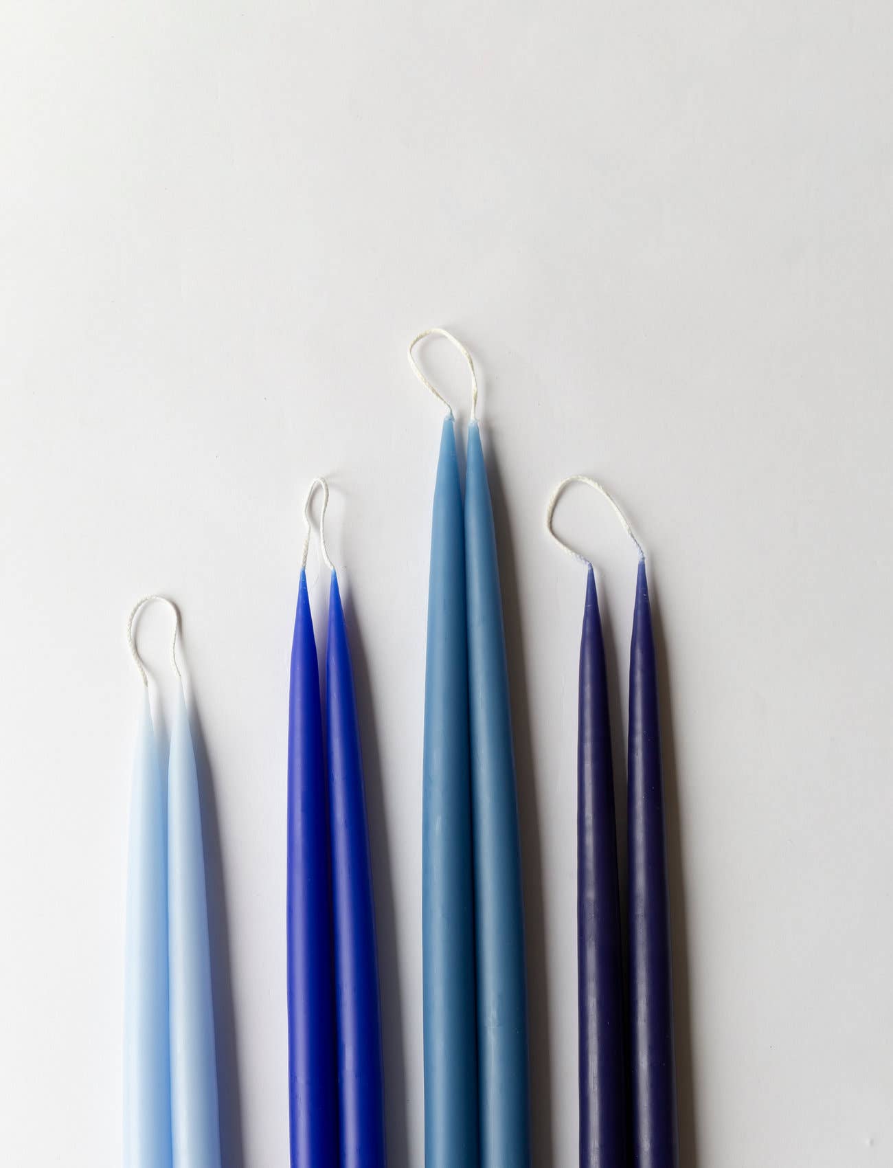 Cobalt Blue Danish Taper Candle 12in