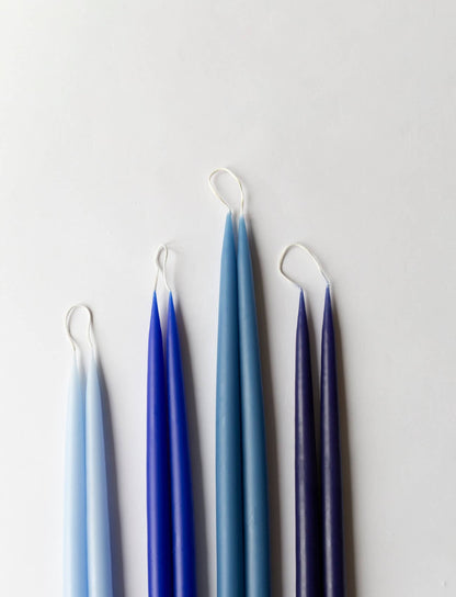 Light Blue Danish Taper Candle 8", 12", 14"