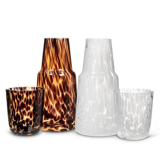 Tortoise Shell Bedside Carafe & Cup-24oz Amber