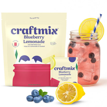 Blueberry Lemonade & Cocktail Mixer - 12 Servings Multipack