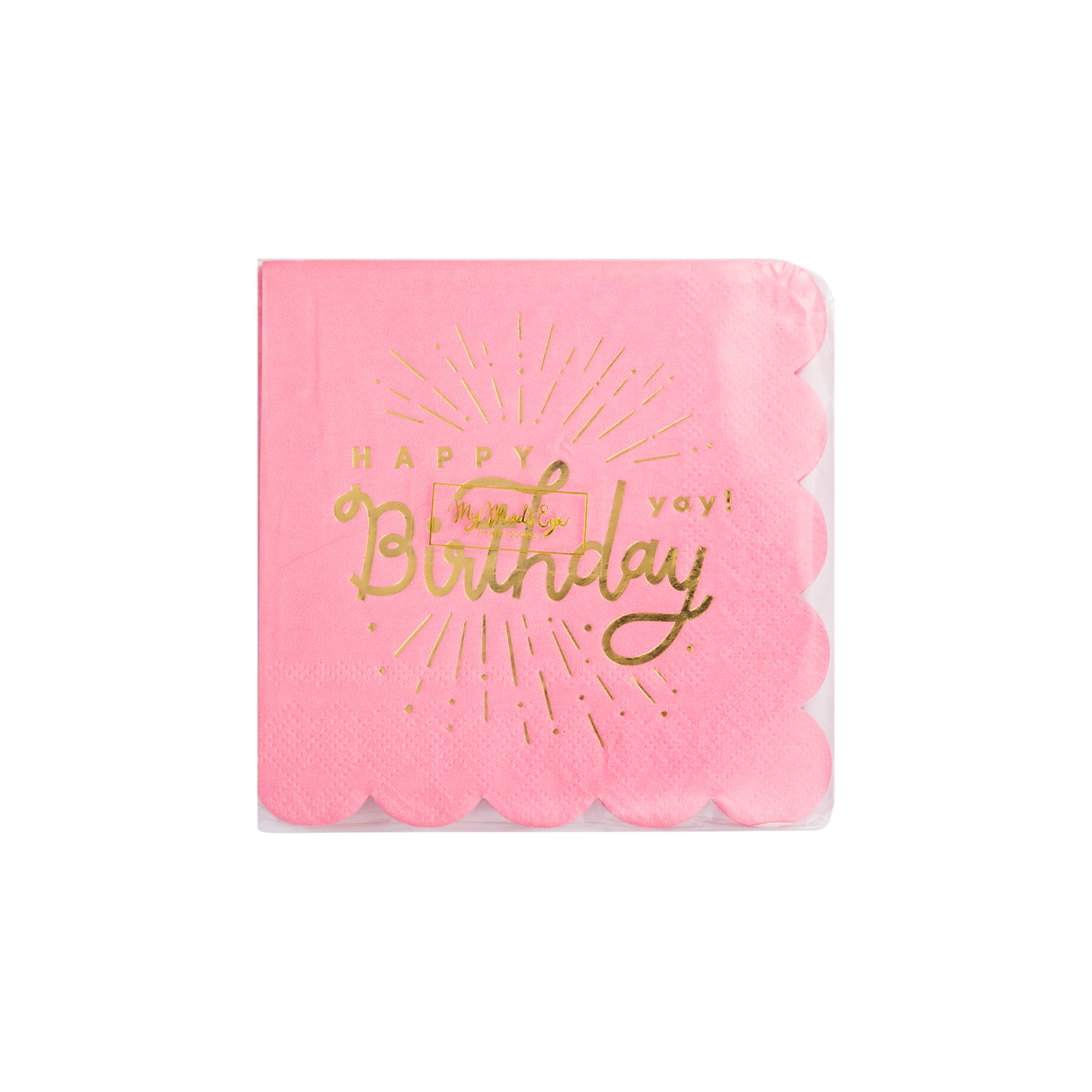 Happy Birthday Pink Napkins 32ct