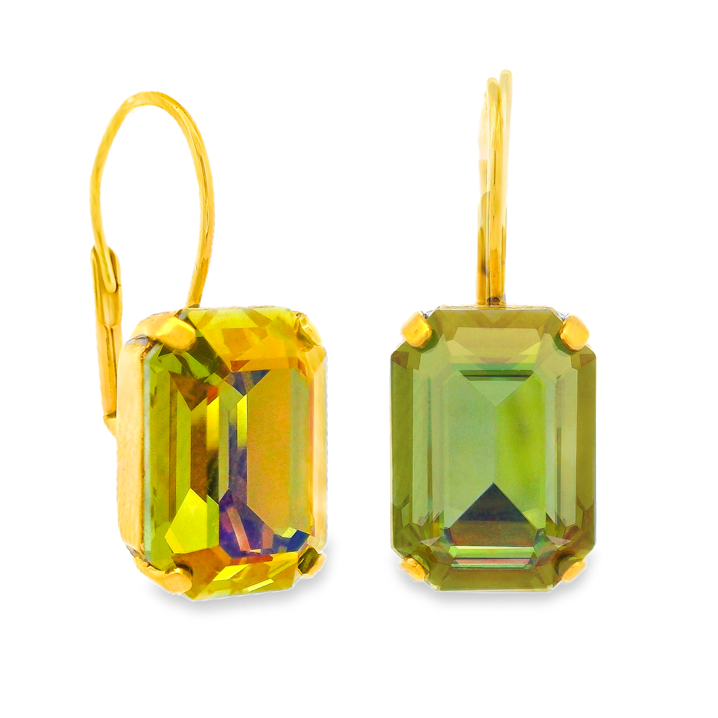 Rubin Hook Earrings: Peridot Brandy