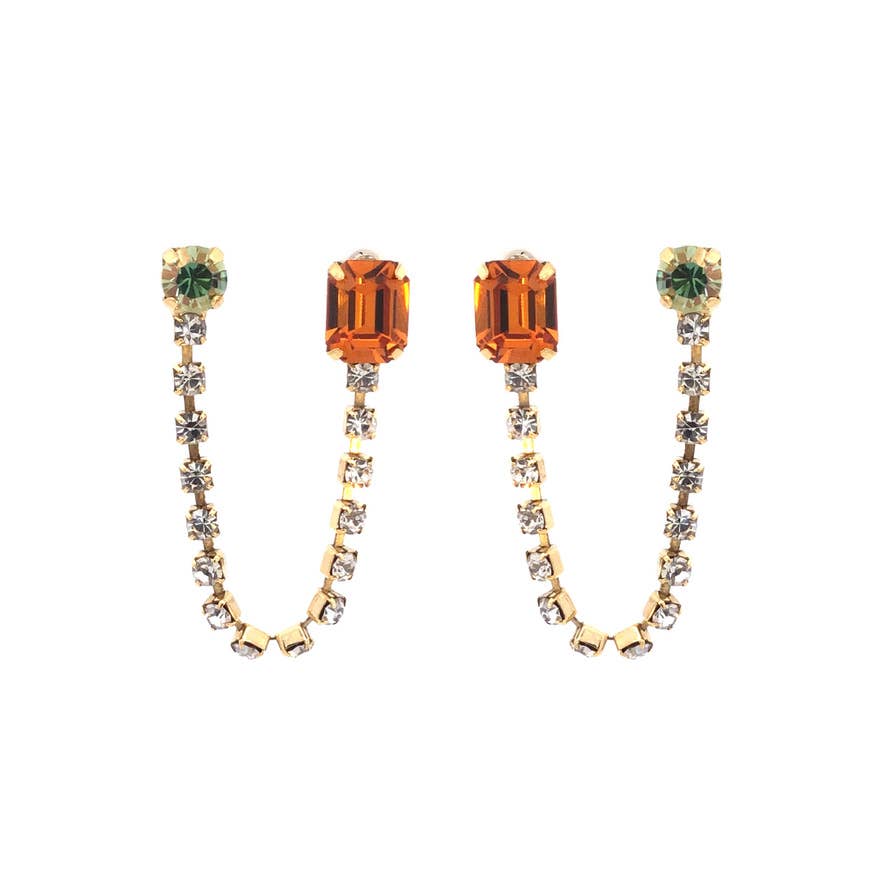 Dalia Double Piercing Earrings- Multiple Color Options