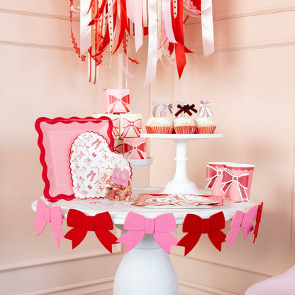 Pink and Red Ric Rac Plate