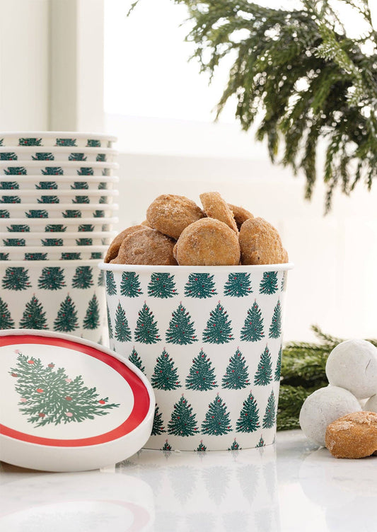 Christmas Tree Take Out Treat Cups 32. oz/6ct