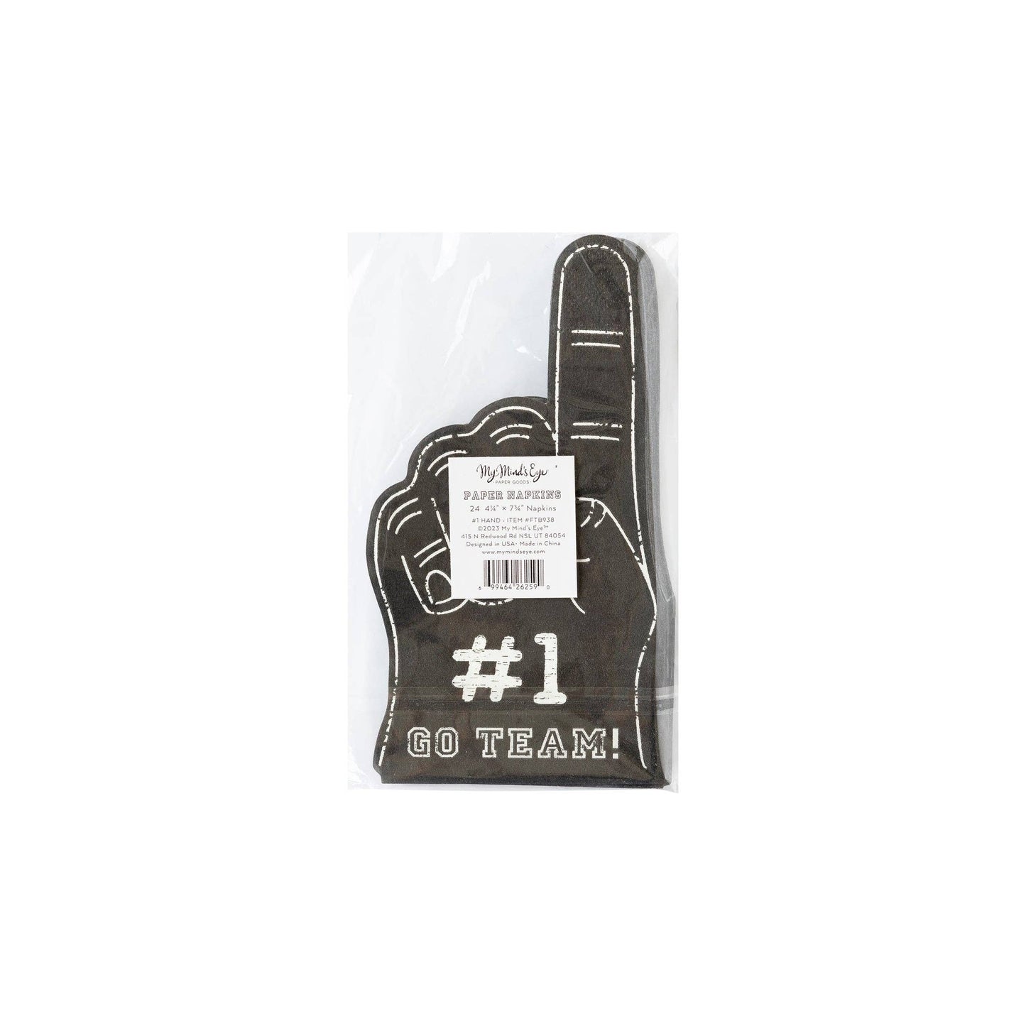 Football Foam Finger Napkin 24ct