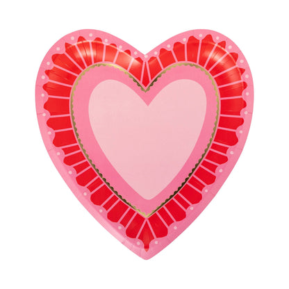 Vintage Heart Shaped Plate Set