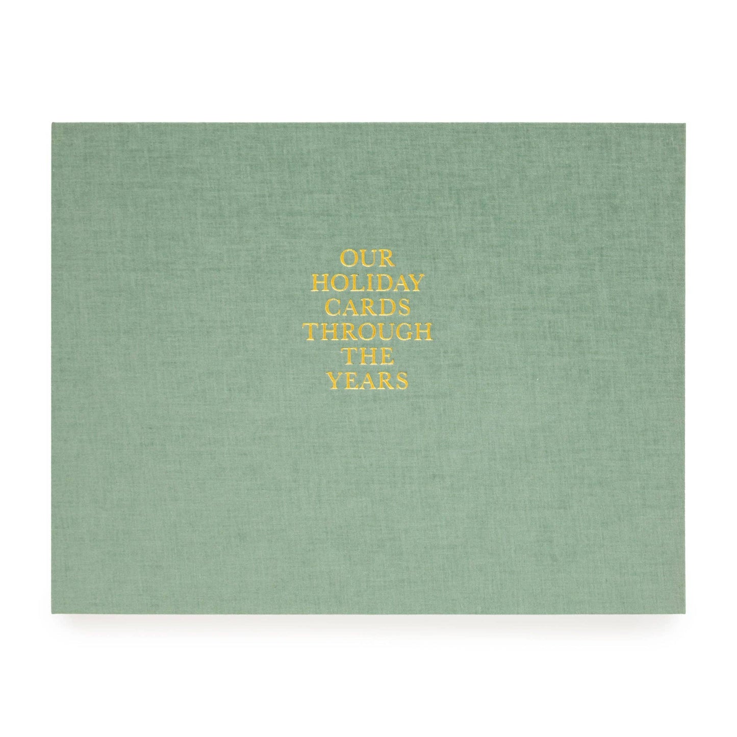 Sage Green Holiday Card Book