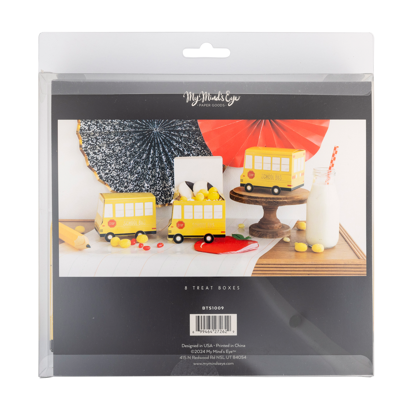 School Bus Treat Boxes 8ct