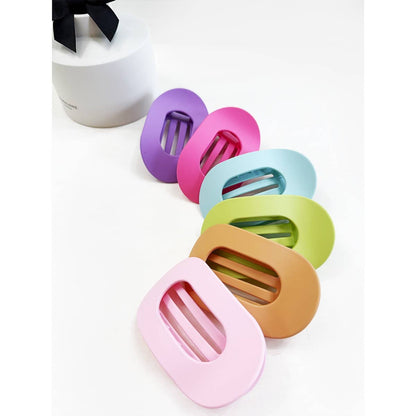 Flat Hair Claw Clip, 6 Colors