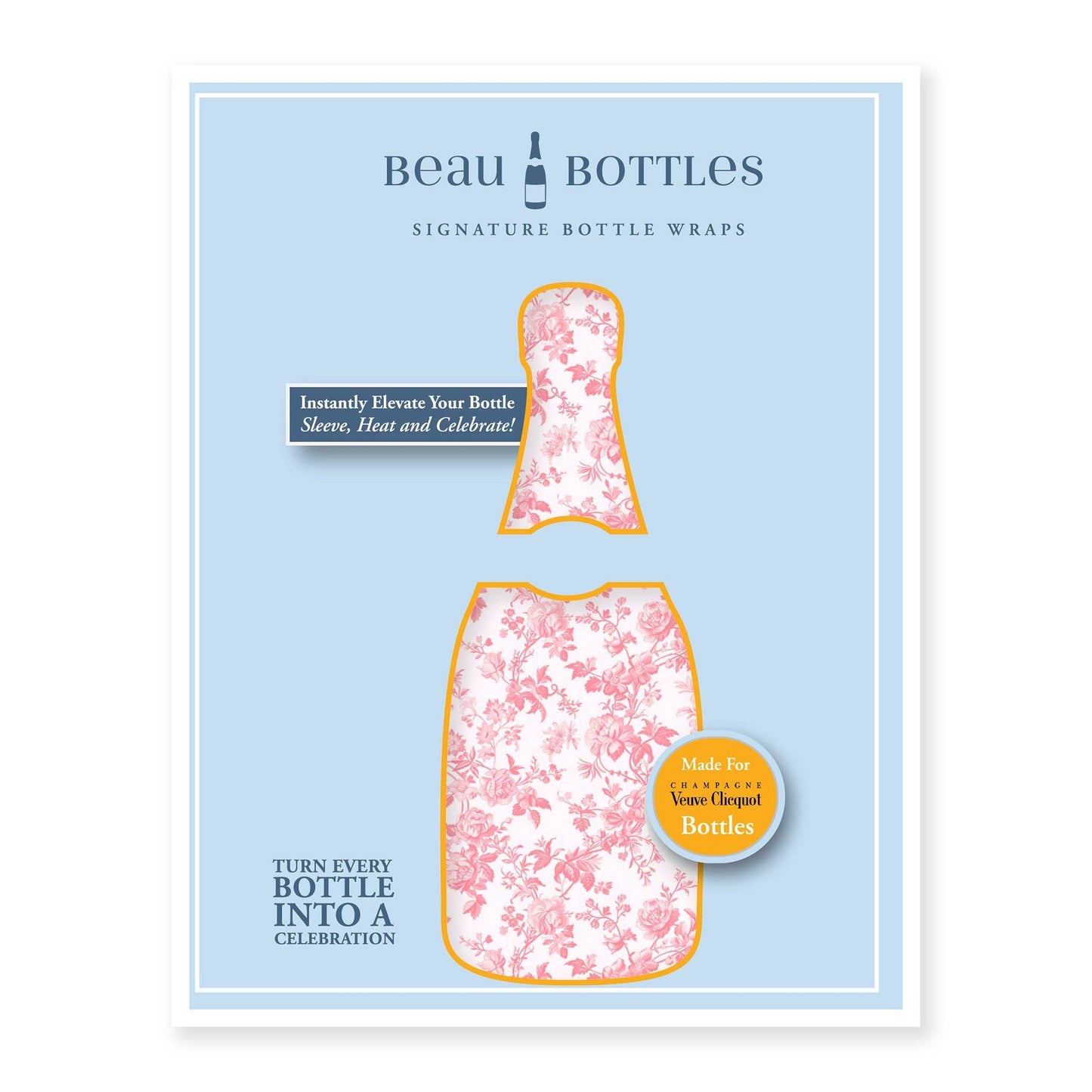 Beau Bottles Grandmillenial Pink Floral - Champagne Collection